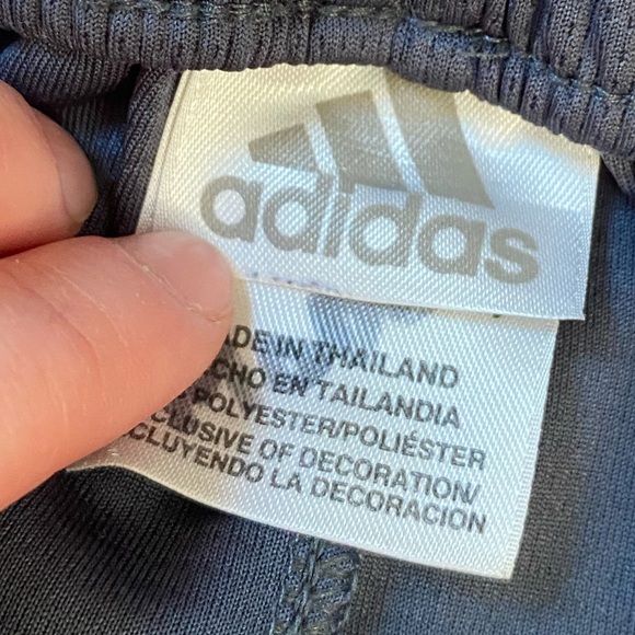 Adidas Boys Gray And Orange Athletic Shorts - Picture 4 of 5